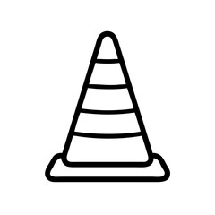 Construction Barrier Marking Off a Work Zone for Safety and Security