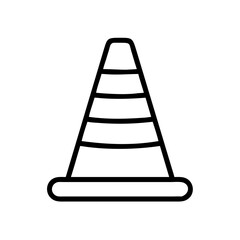 Construction Barrier Marking Off a Work Zone for Safety and Security