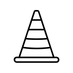 Construction Barrier Marking Off a Work Zone for Safety and Security