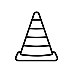 Construction Barrier Marking Off a Work Zone for Safety and Security