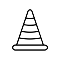 Construction Barrier Marking Off a Work Zone for Safety and Security