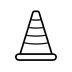 Construction Barrier Marking Off a Work Zone for Safety and Security