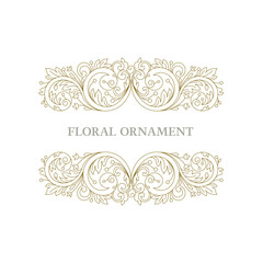 Vector set of vectorian ornamental design, vignettes for design template. Design elements in oriental style. Decor for invitations, greeting cards, certificates, thank you message.