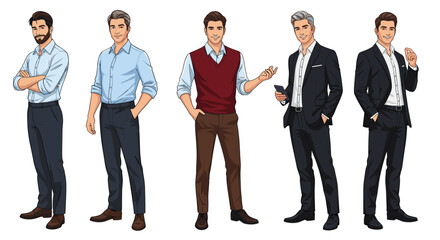 Obraz premium Men's Fashion and Professionalism The Latest Trends in Attire and Personal Grooming