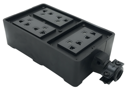 Black electrical on-off switch is an electrical device used in homes and buildings.