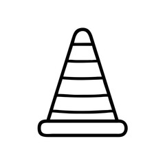 Construction Barrier Marking Off a Work Zone for Safety and Security	
