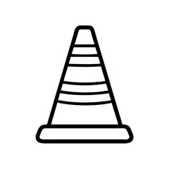 Construction Barrier Marking Off a Work Zone for Safety and Security	
