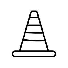 Construction Barrier Marking Off a Work Zone for Safety and Security	
