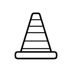 Construction Barrier Marking Off a Work Zone for Safety and Security	
