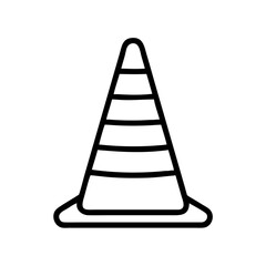 Construction Barrier Marking Off a Work Zone for Safety and Security	
