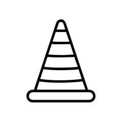 Construction Barrier Marking Off a Work Zone for Safety and Security	
