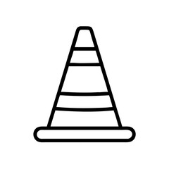 Construction Barrier Marking Off a Work Zone for Safety and Security	
