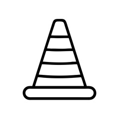 Construction Barrier Marking Off a Work Zone for Safety and Security	
