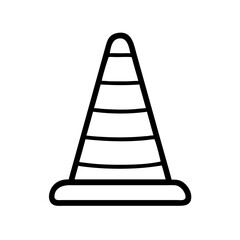 Construction Barrier Marking Off a Work Zone for Safety and Security	
