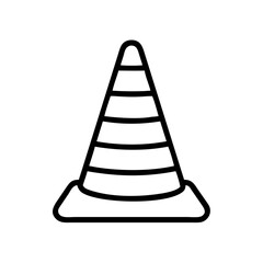 Construction Barrier Marking Off a Work Zone for Safety and Security	
