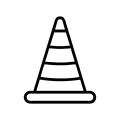 Construction Barrier Marking Off a Work Zone for Safety and Security	
