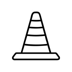 Construction Barrier Marking Off a Work Zone for Safety and Security	
