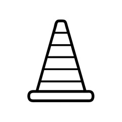 Construction Barrier Marking Off a Work Zone for Safety and Security	
