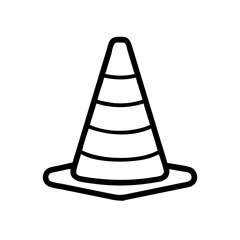 Construction Barrier Marking Off a Work Zone for Safety and Security	
