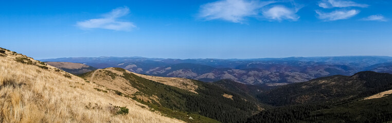 panoramic view of the mountains