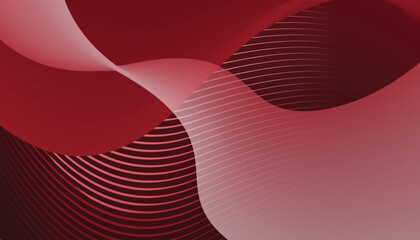 abstract background red gradient color, lines and waves