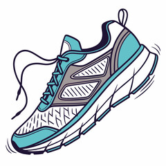 sport shoes vector illustration