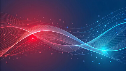 abstract wave technology background. Vector illustration for your business presentation.