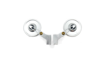 modern motorcycle mirror, isolated on white background