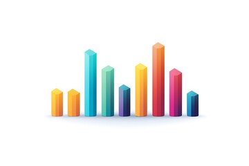 Obraz premium Simple horizontal bar chart infographic showcasing data with clear labels.