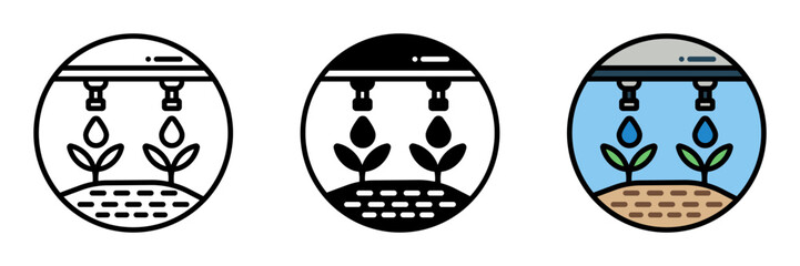 Drip Irrigation is watering plants slowly at the root level, saving water and reducing evaporation loss.