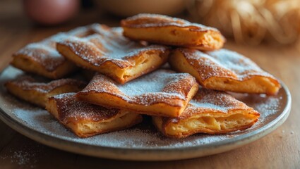 Torrijas are a traditional Easter sweet, made of fried bread soaked in milk, egg, cinnamon, and sugar, and occasionally drizzled with honey.