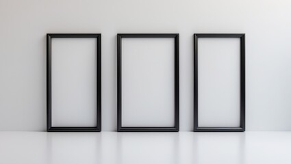 A4 size multiple frame mockup, frame mockups, vertical frames, gallery mockups