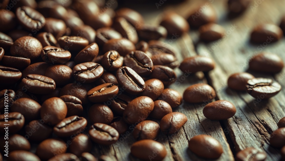 Poster coffee seeds displayed on a weathered rusty background.