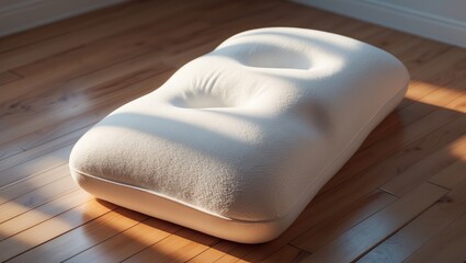 White pillows made of bedding and memory foam