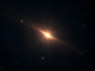 Distant star with erratic flickers, a cosmic enigma defying known patterns