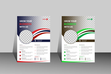 Corporate Business Flyer Template Design for Marketing and Promotion