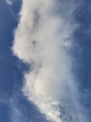 clouds over the blue sky