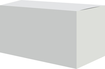 Realistic packaging box design.