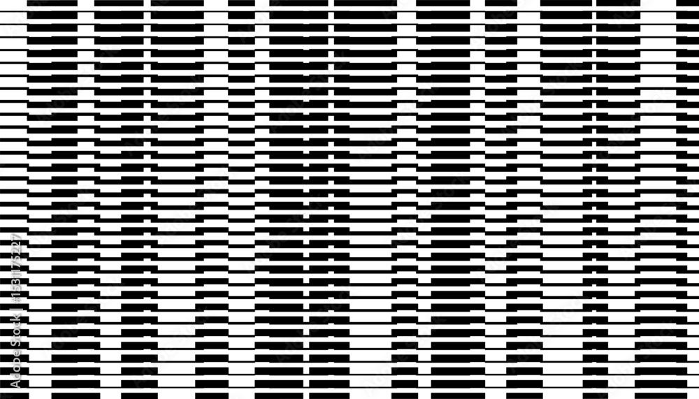 Poster black and white abstract transition pattern with geometric shapes for modern and sporty design eleme