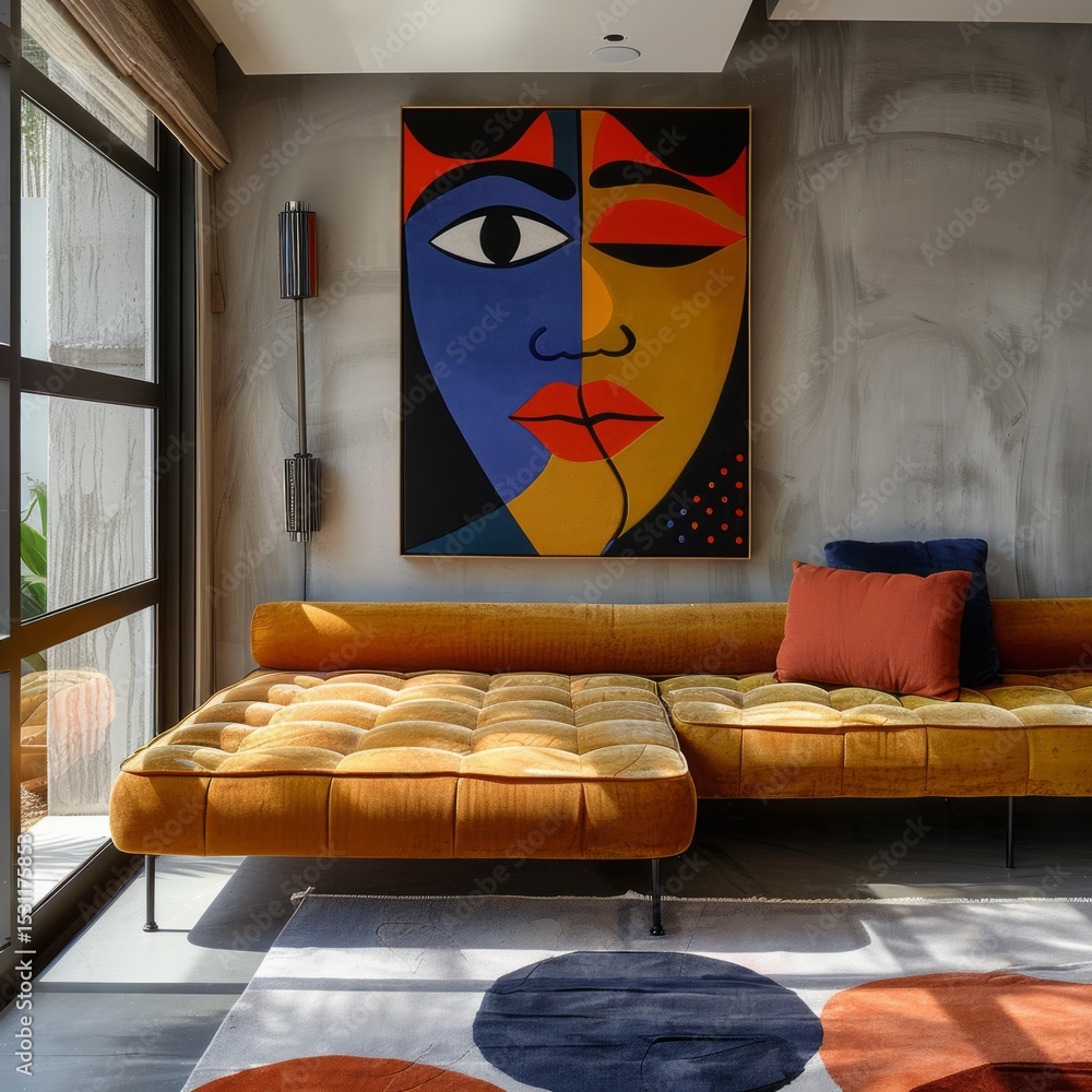 Aufkleber combination creates a visually appealing balance between order and creativity.