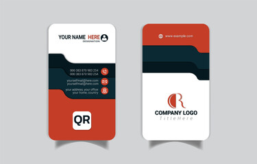 Vertical Business Card Layout for Startups