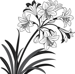 Abstract vector floral background with decorative spring flowers and leaf pattern illustration