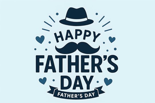 Happy Father day Happy Father's Day: Celebrate Dads with This Elegant Design