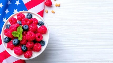 Burger 4th of July Illustration Independence Day Food Graphic Design. Patriotic culinary artwork depicting a juicy burger perfect for festive summer celebrations a vibrant image ideal