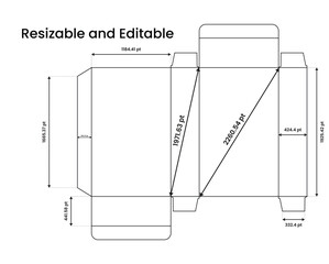 box die-line, die, die cut, cardboard box dieline, die-line,box dieline, dieline template