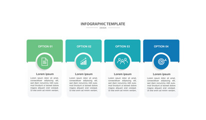 infographic design template. timeline concept with 4 step or option . can be used for business