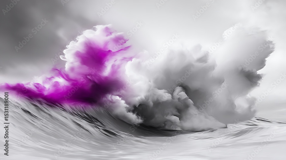 Poster abstract wave with color and texture