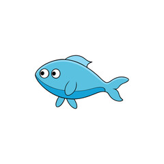 cartoon fish vector illustration