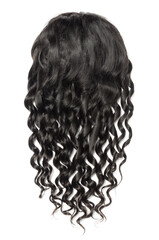 Fototapeta premium loose deep wave black human hair weaves wigs 