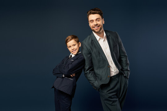 Fototapeta Celebrating fatherhood in style during the joyful occasion of Fathers Day 2025